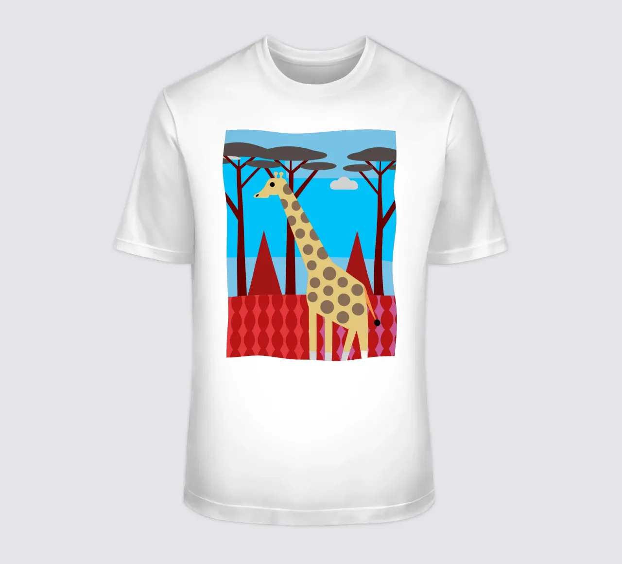 giraffa immaginazione vettoriale t-shirt da kamilaze