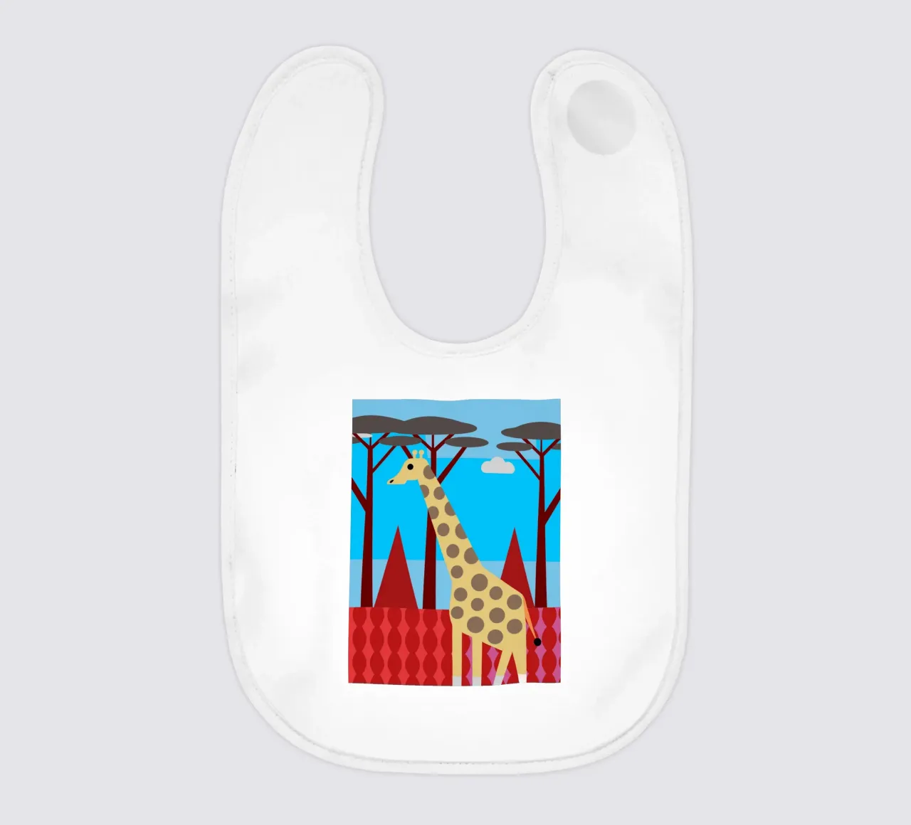 giraffa immaginazione vettoriale bavaglino da kamilaze