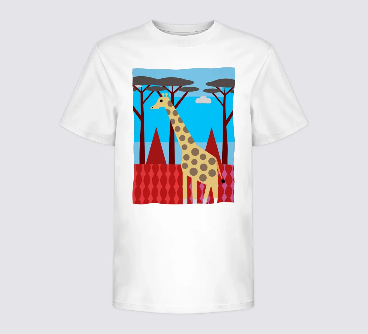 giraffa immaginazione vettoriale t-shirt bambini da kamilaze