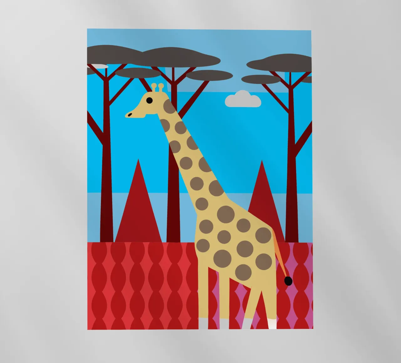 giraffa immaginazione vettoriale pellicola backlit da kamilaze