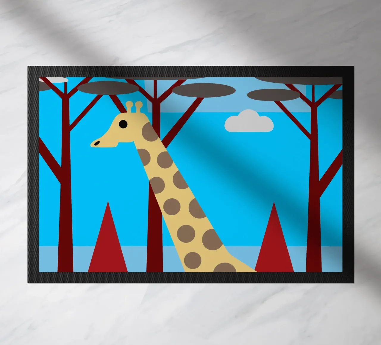 giraffe vector imagination doormat by kamilaze