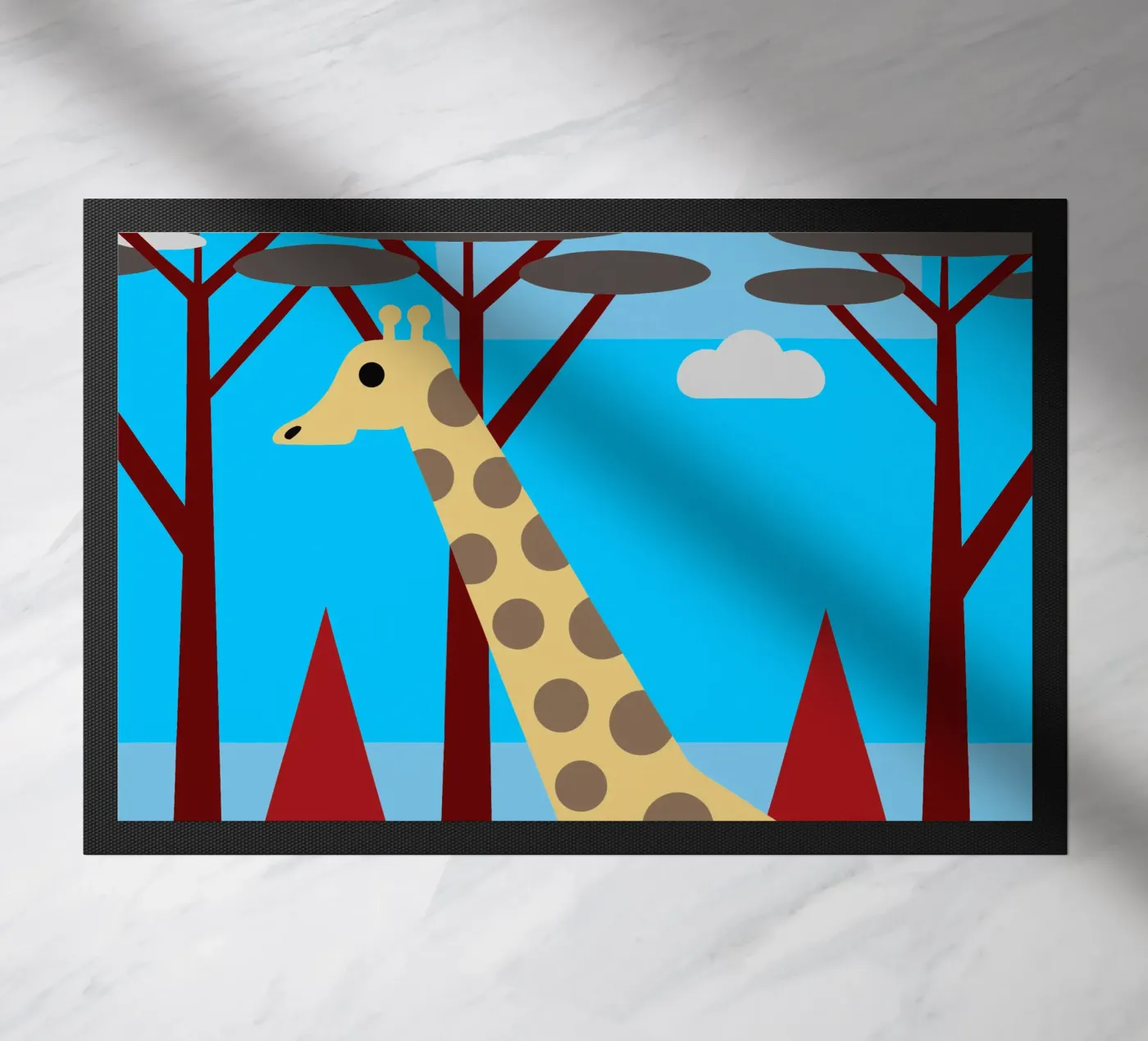 giraffe vector imagination Fußmatte von kamilaze