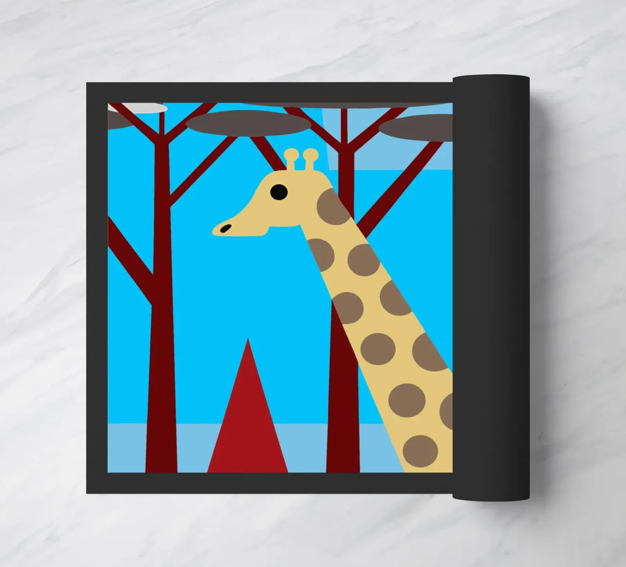 giraffe vector imagination doormat by kamilaze