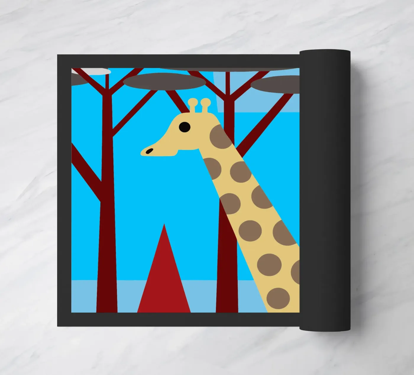 giraffe vector imagination Fußmatte von kamilaze