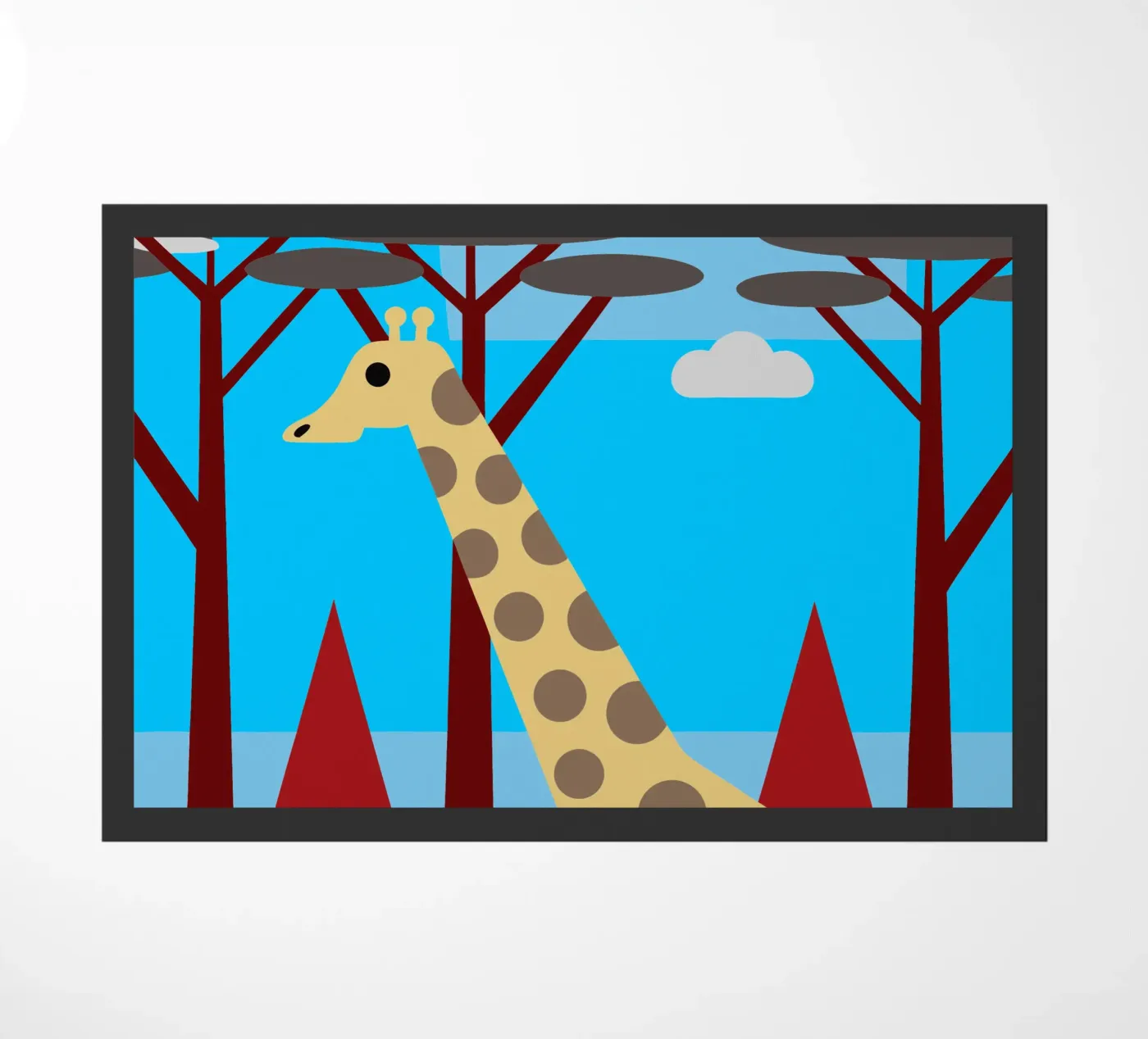 giraffe vector imagination doormat by kamilaze