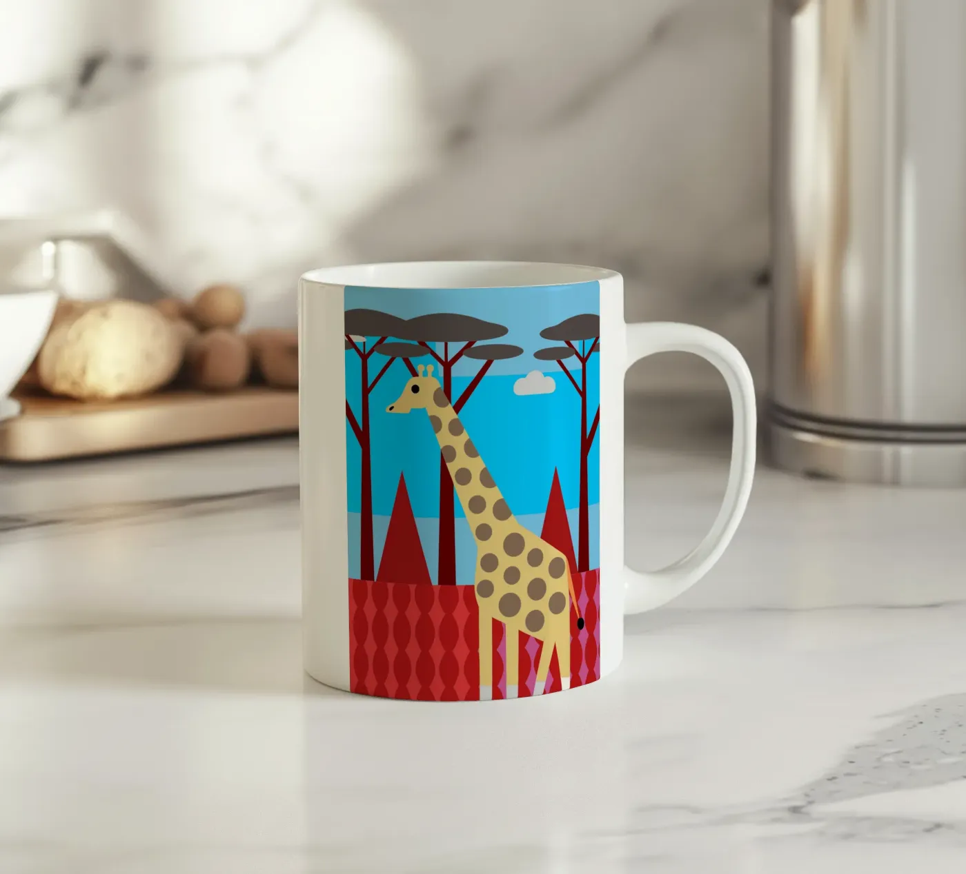giraffe vector imagination ceramic mug by kamilaze