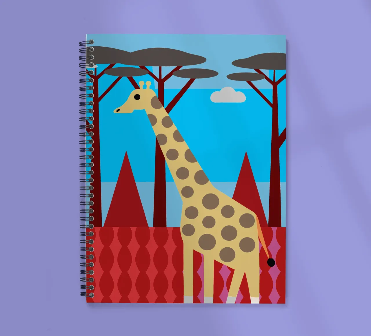 giraffe vector imagination spiral notebook by kamilaze