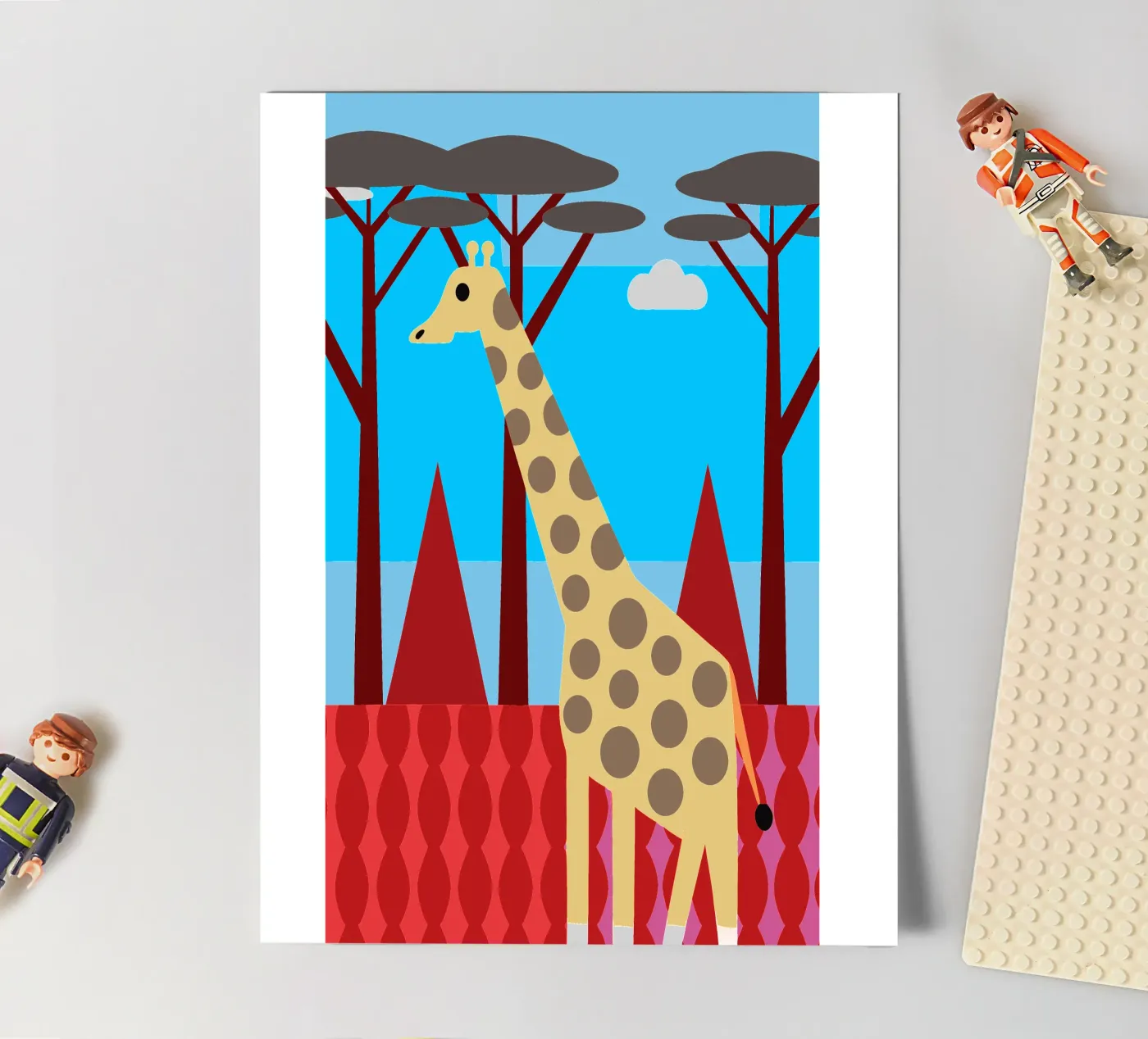 giraffe vector imagination sticker sheet by kamilaze