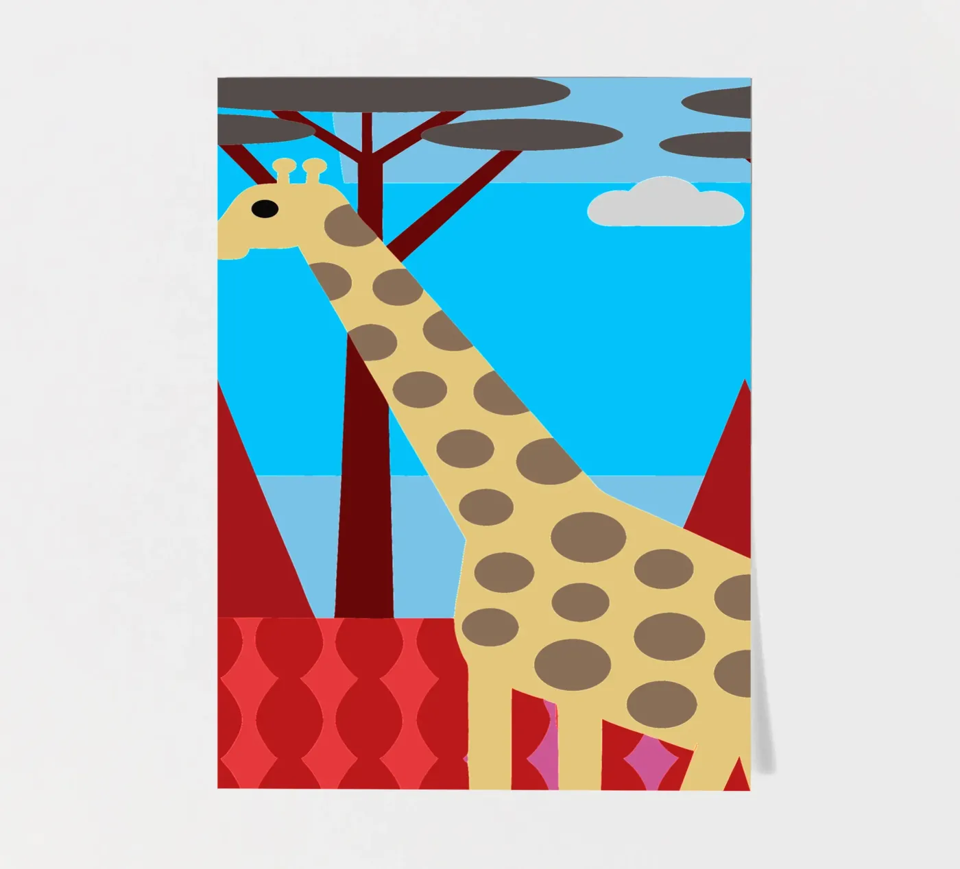 giraffe vector imagination sticker sheet by kamilaze