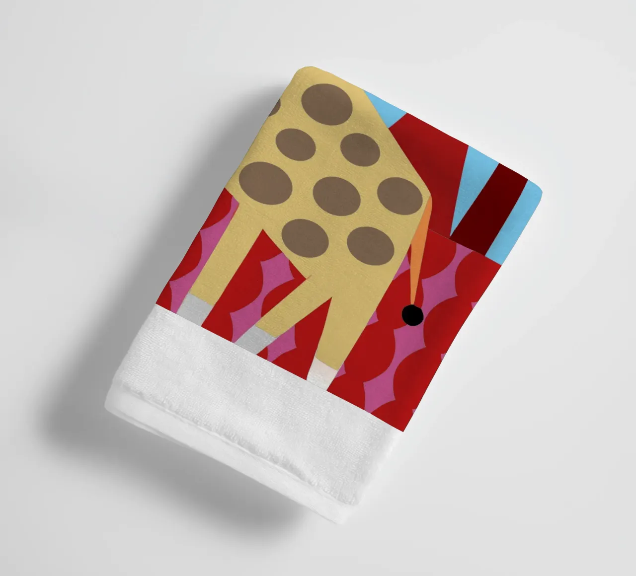 jirafa vector imaginación toalla de baño de kamilaze