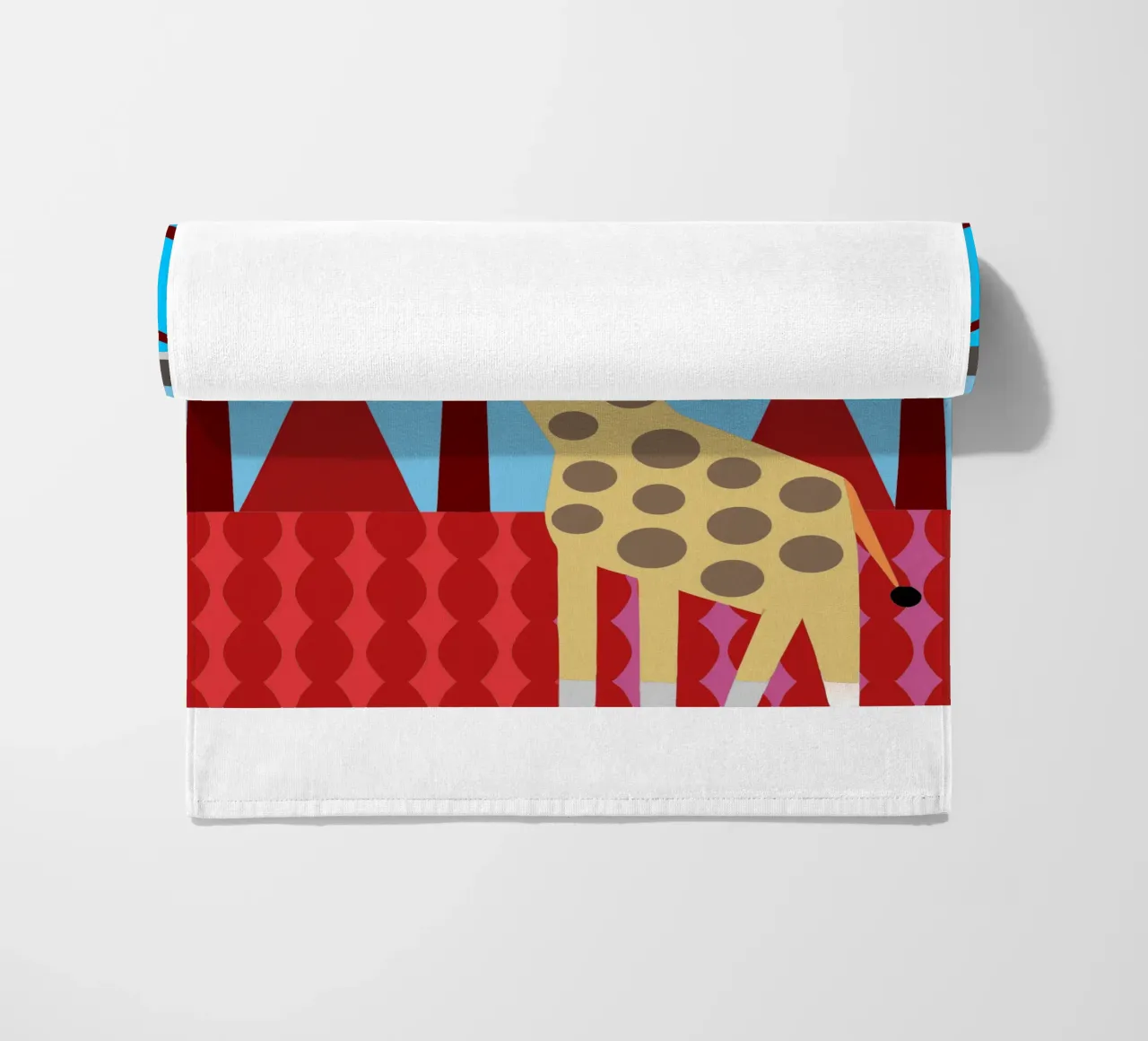 giraffa immaginazione vettoriale telo mare da kamilaze