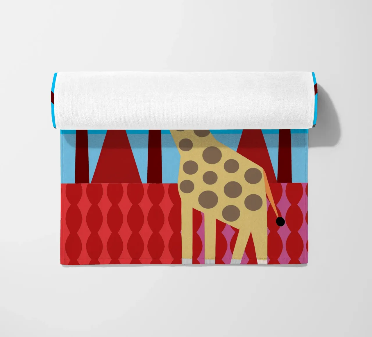 giraffa immaginazione vettoriale telo mare da kamilaze