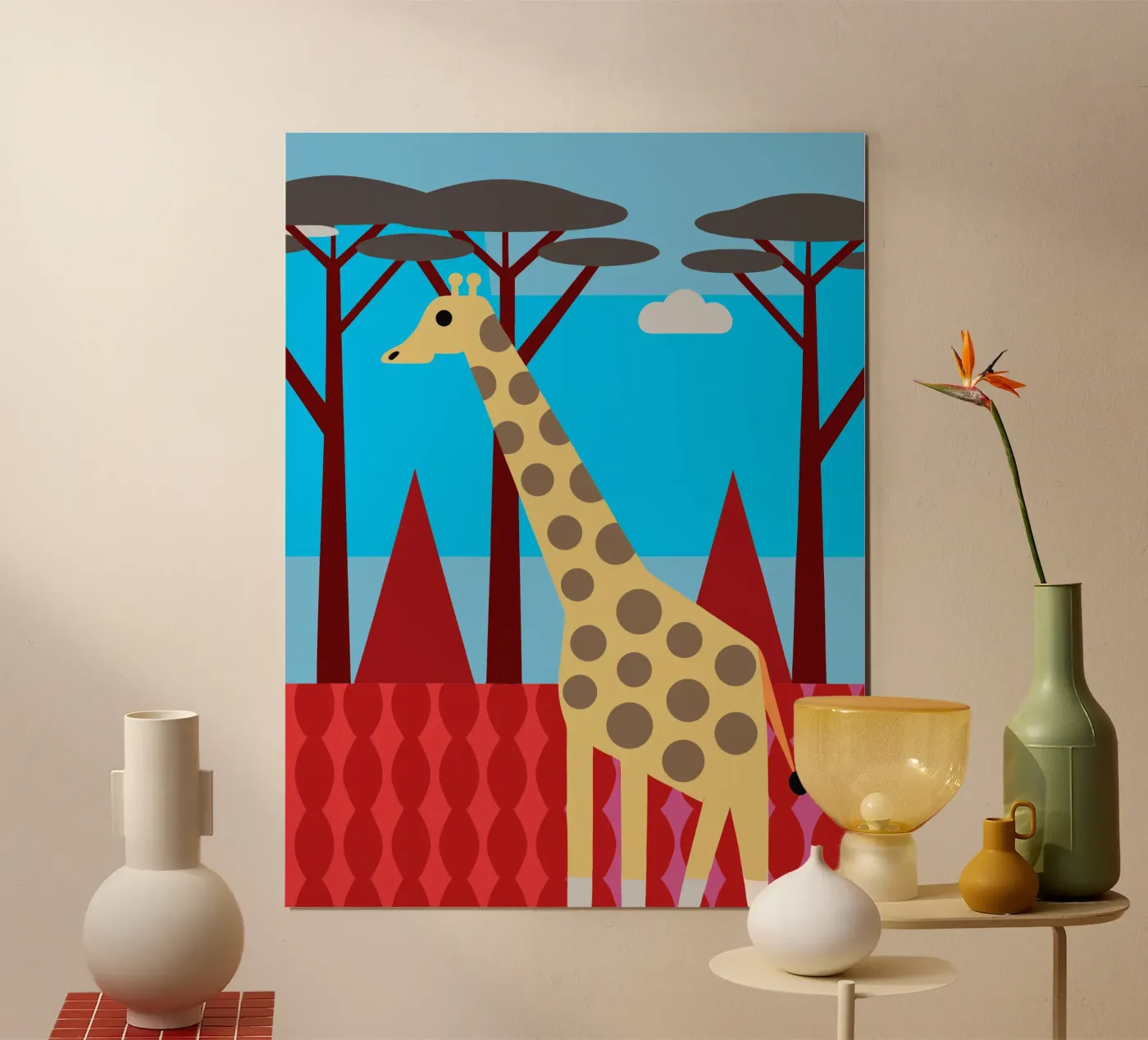 giraffe vector imagination poster by kamilaze