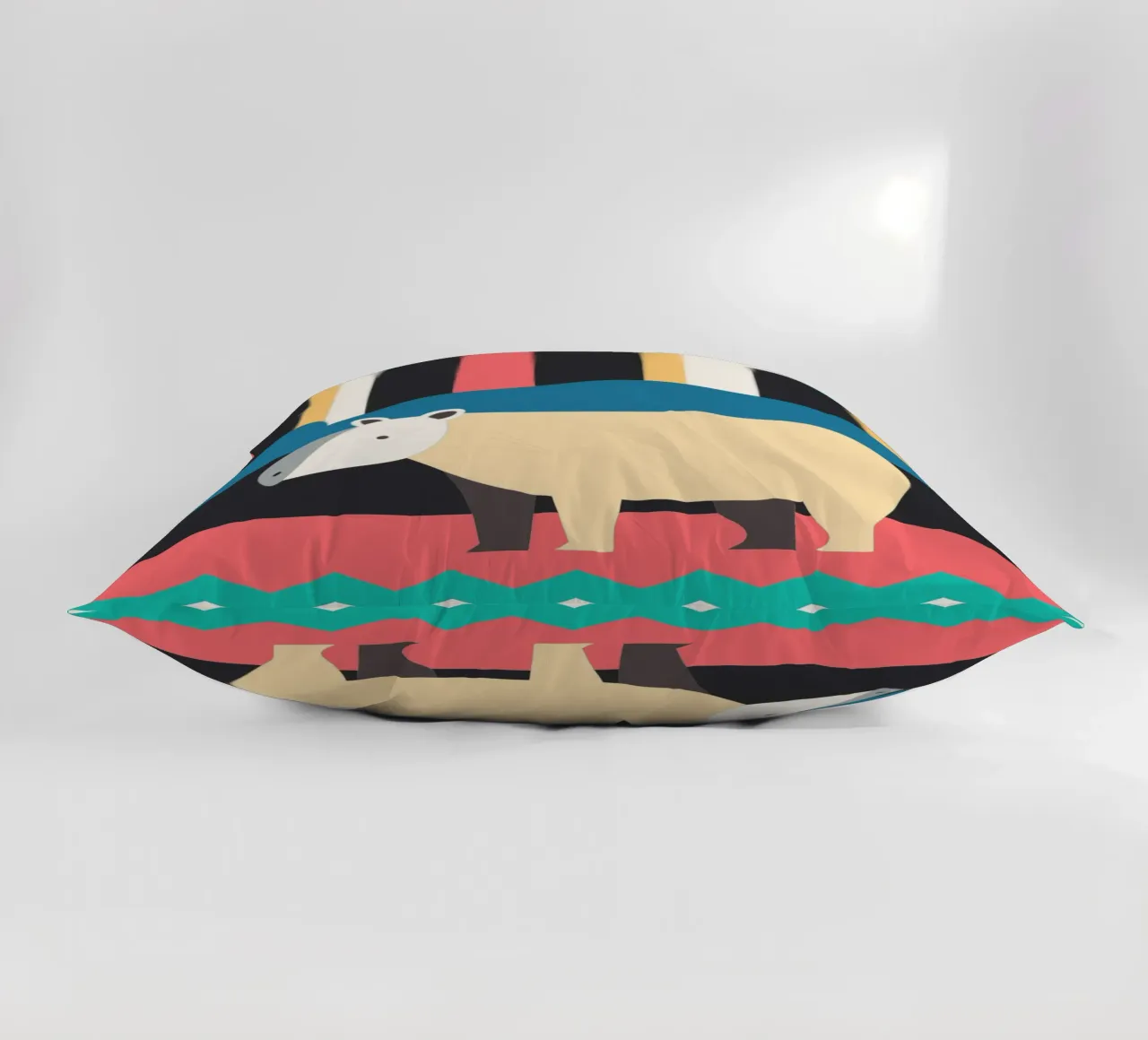 hippo vector imagination decorative cushion by kamilaze