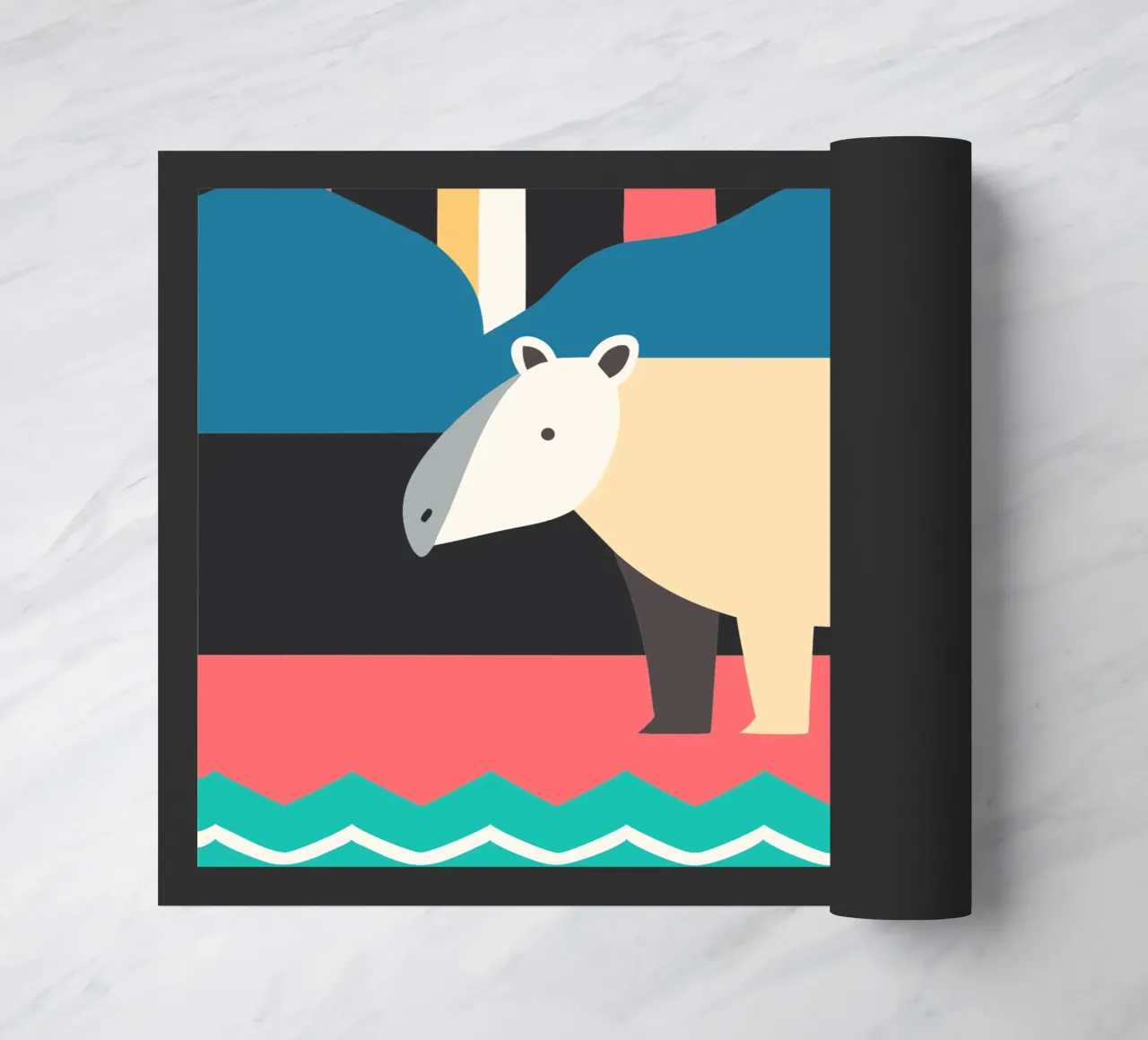 hipopótamo vector imaginación felpudo de kamilaze