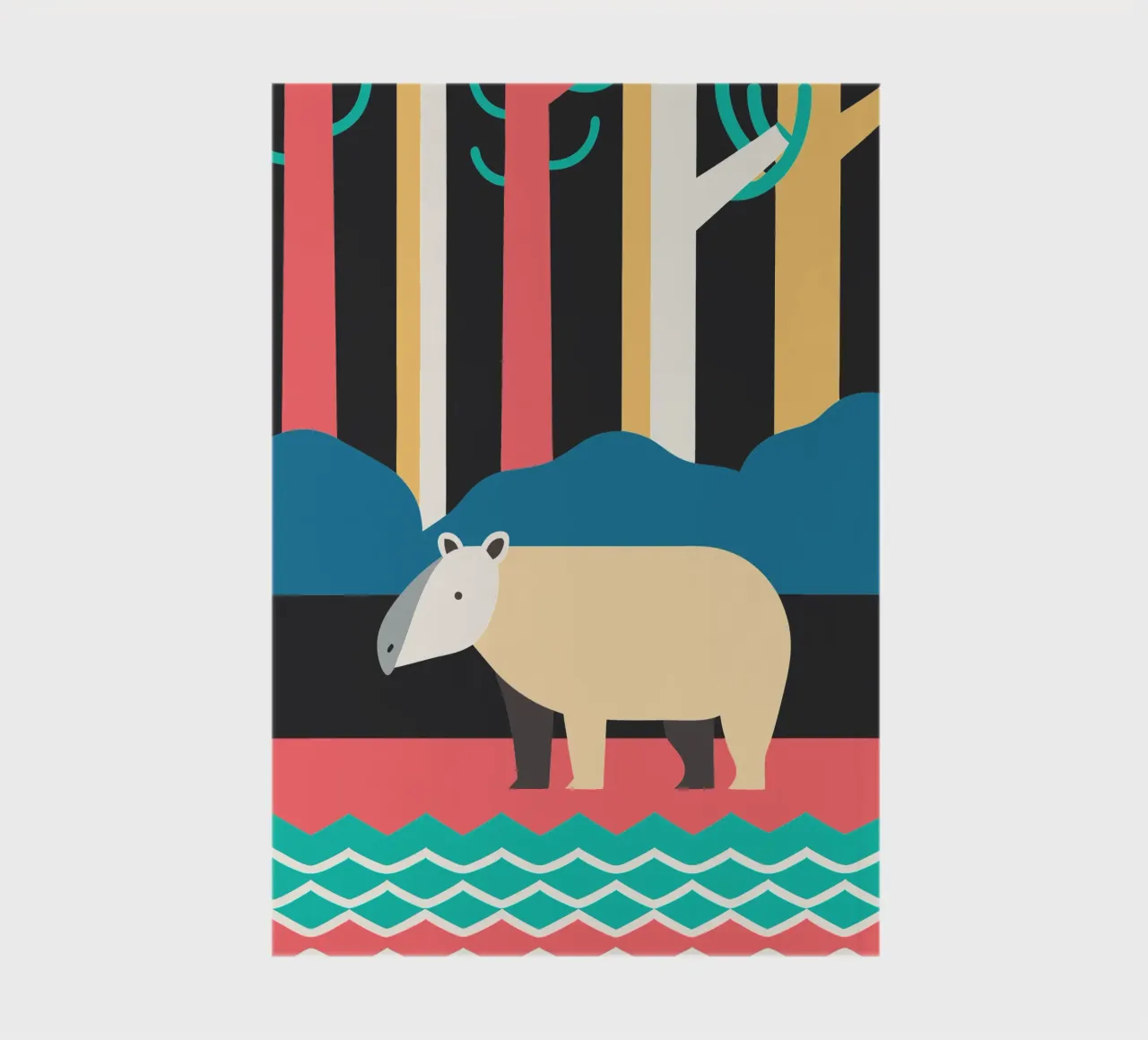 hippo vector imagination notebook by kamilaze