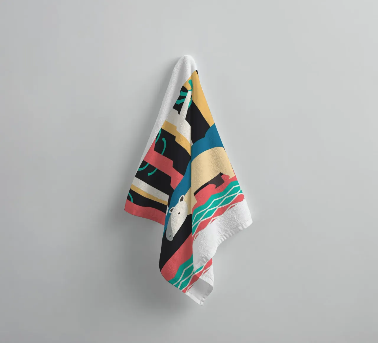 hippo vector imagination towel by kamilaze