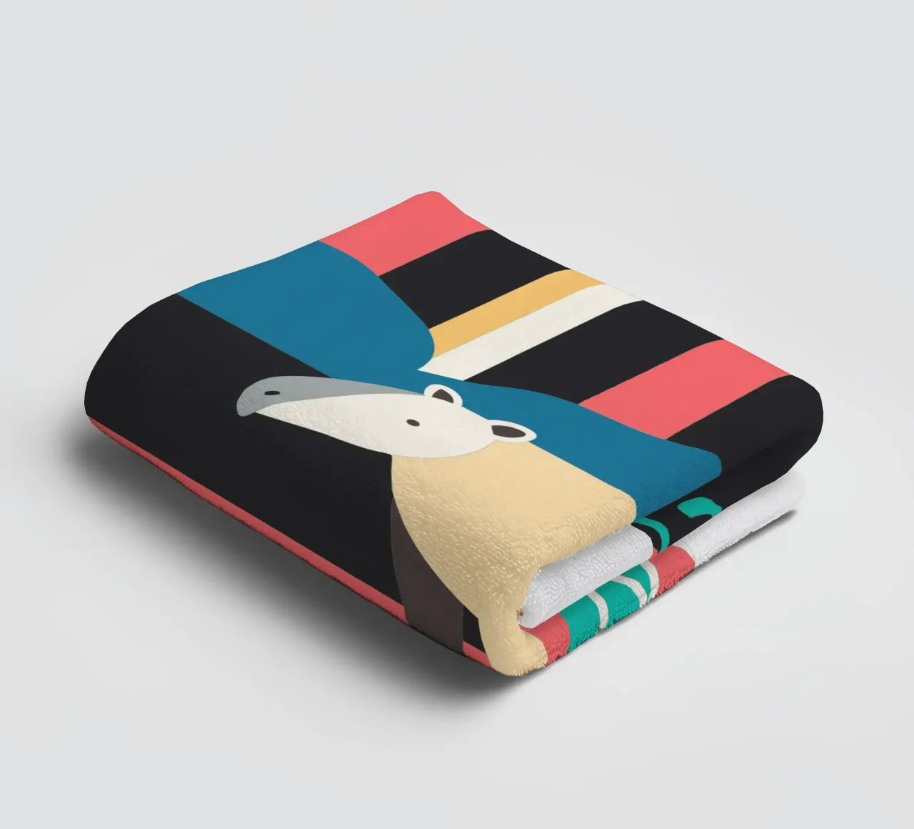 hippo vector imagination towel by kamilaze