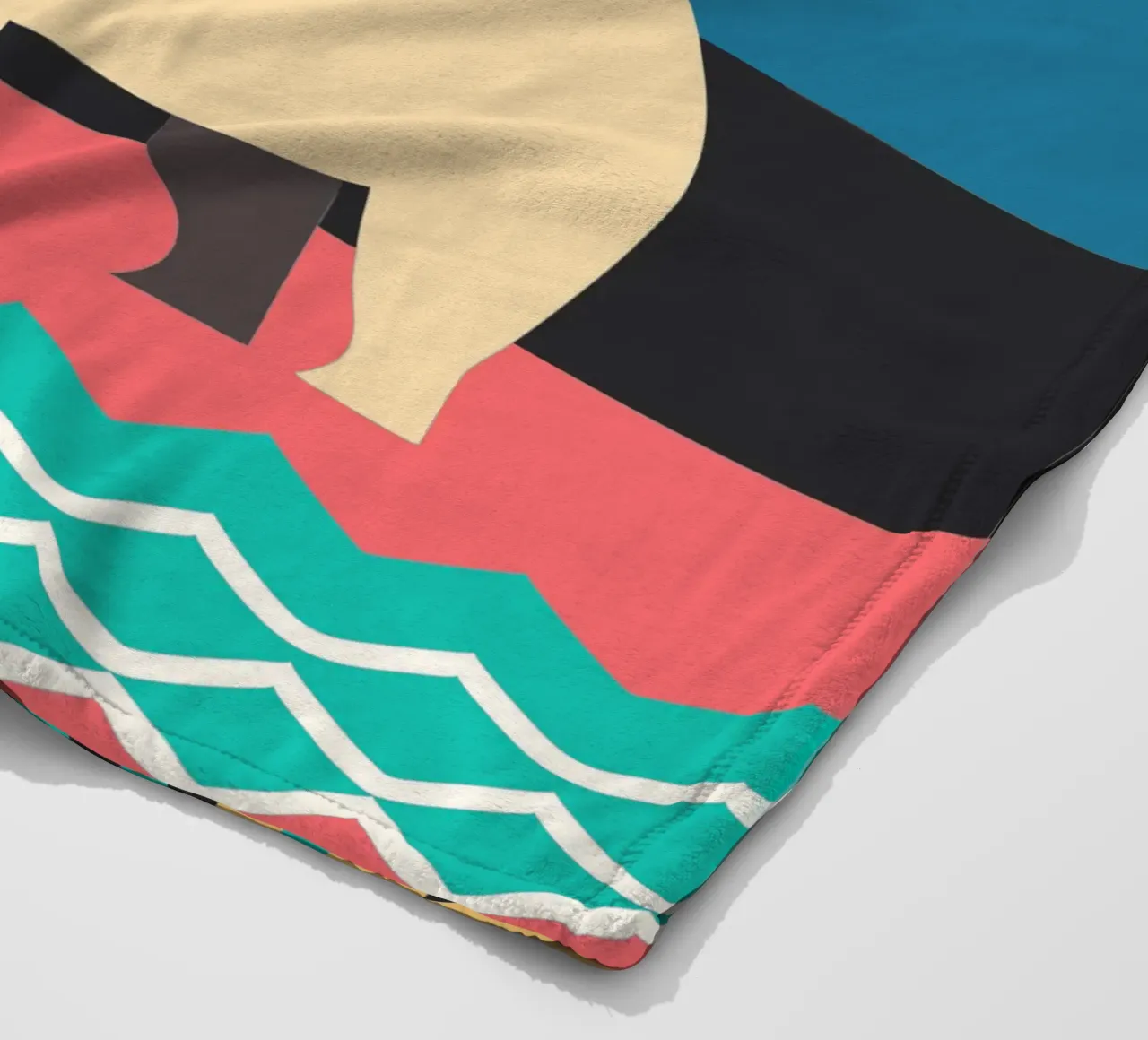 hippo vector imagination fleece blanket by kamilaze