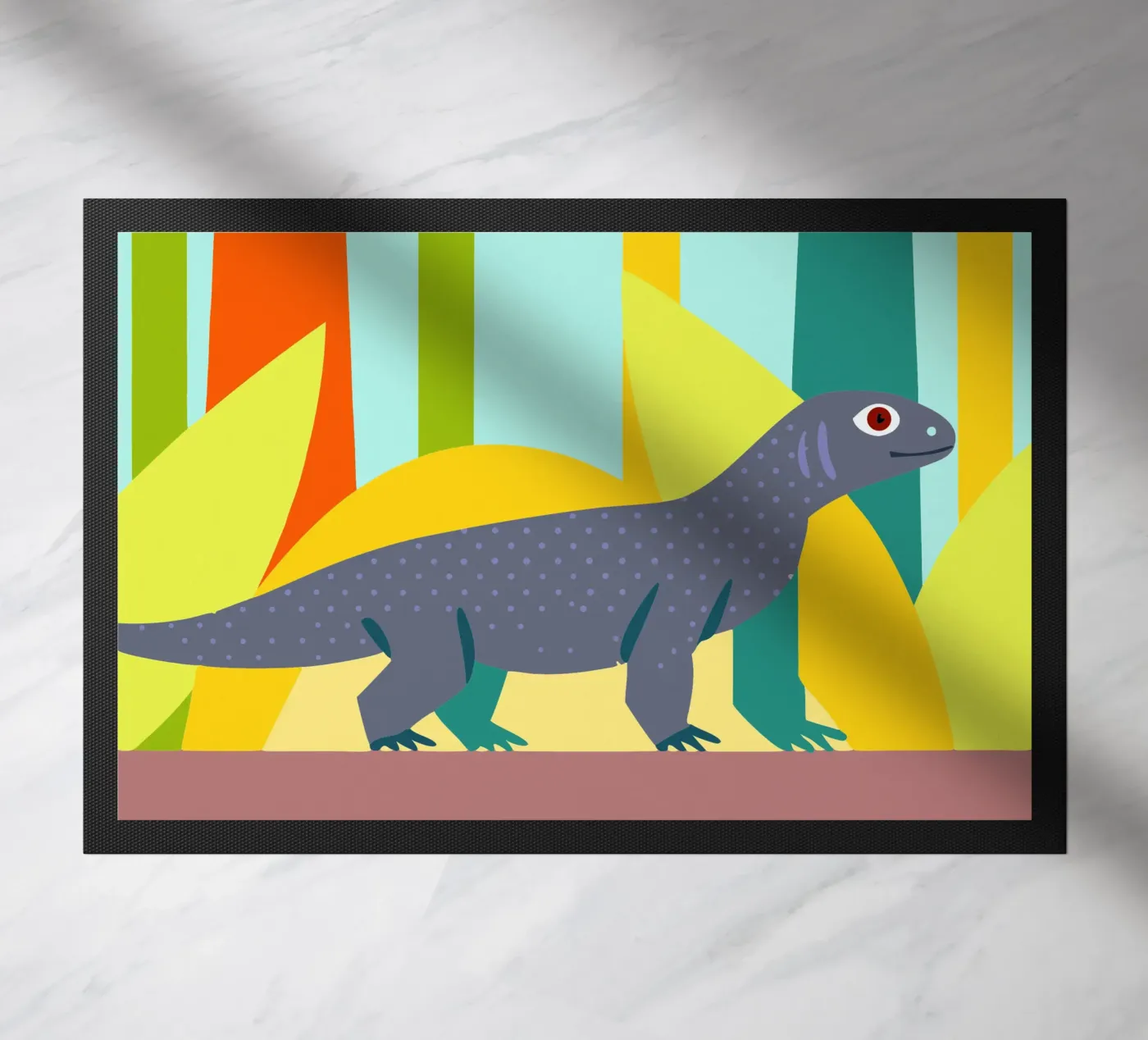 komodo vector imagination doormat by kamilaze