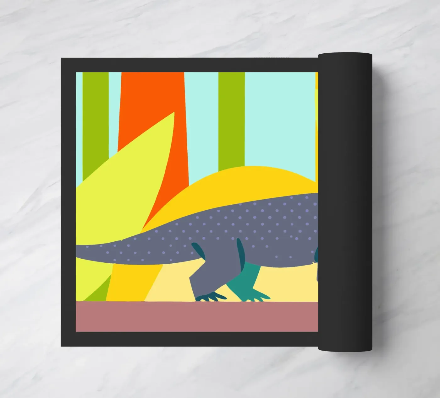 komodo vector imagination doormat by kamilaze