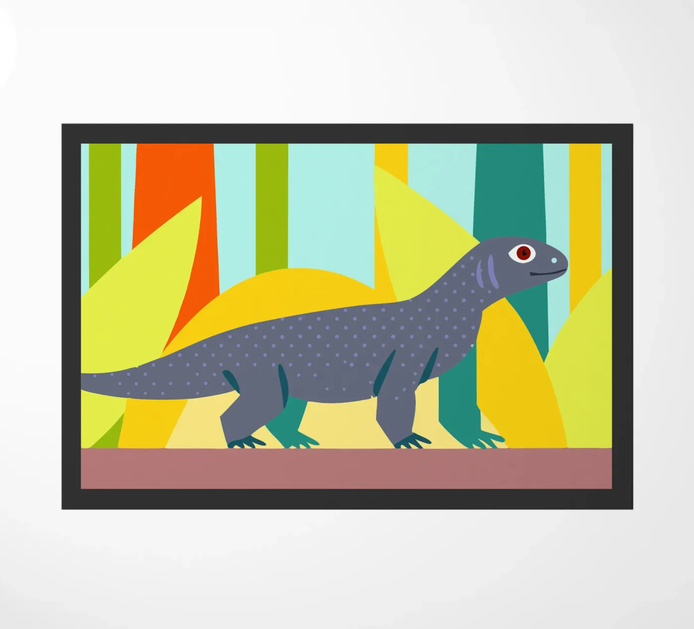 komodo vector imagination doormat by kamilaze