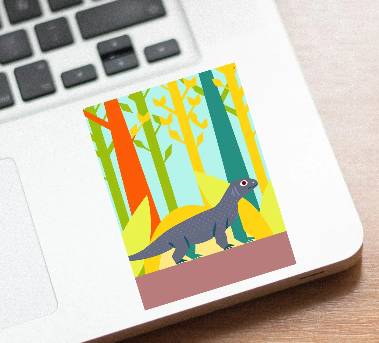 komodo vector imagination pegatina de kamilaze