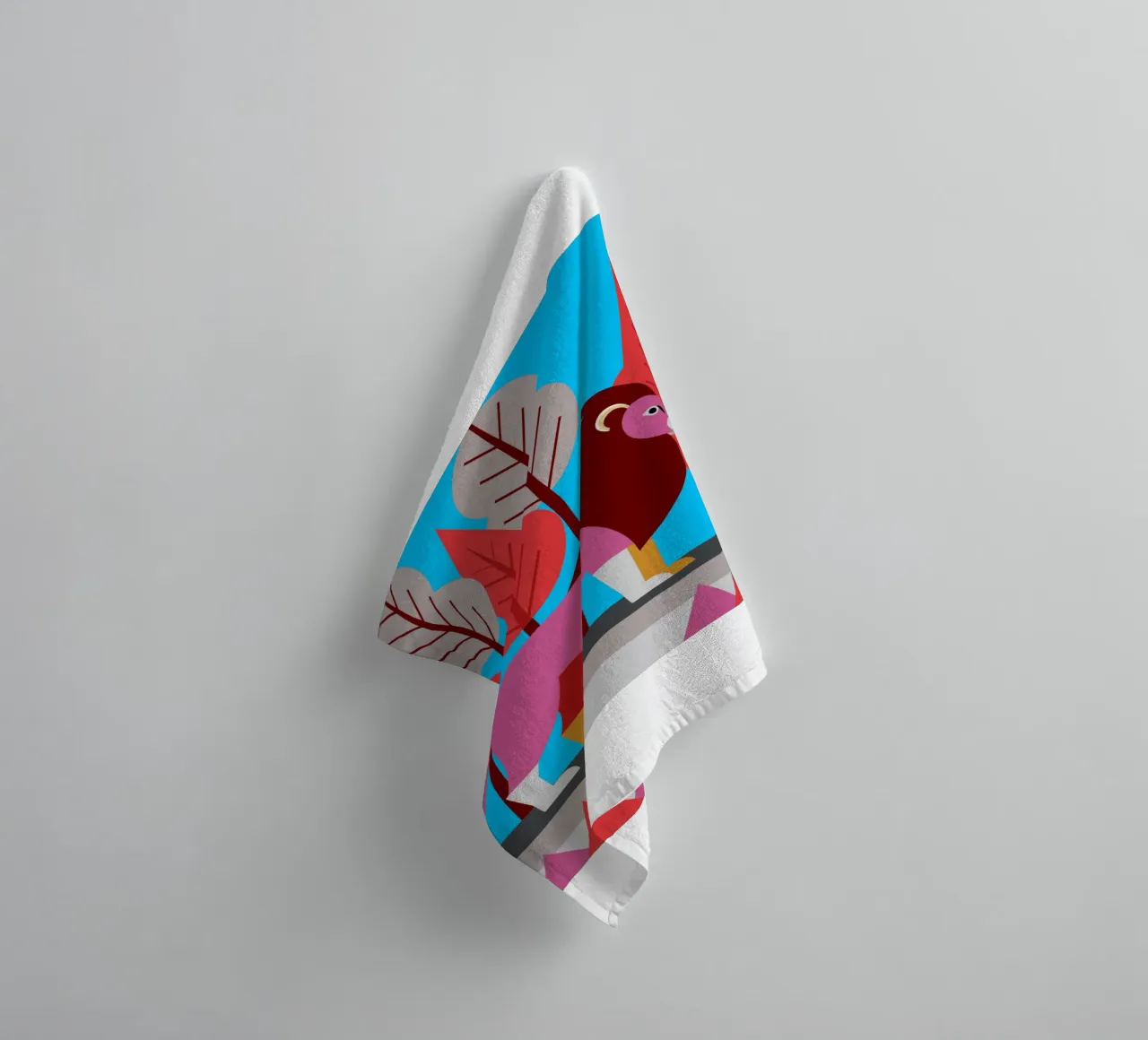 lion vector ilustration towel by kamilaze