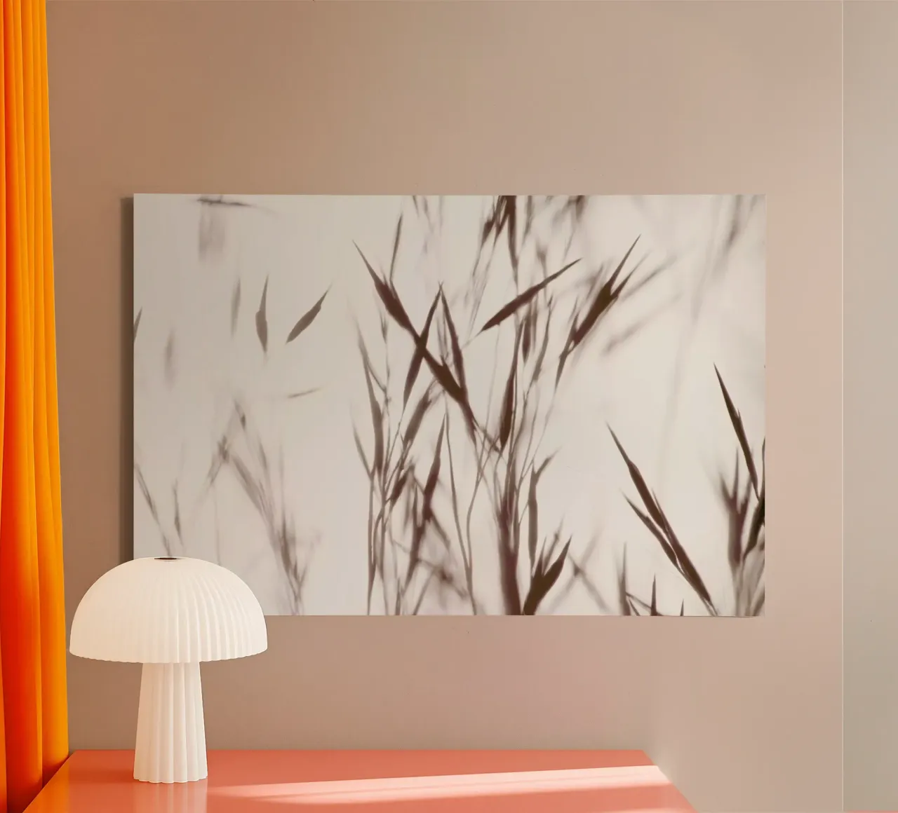 Elegant Grass - Gräser im Nebel tela da Monika Strigel