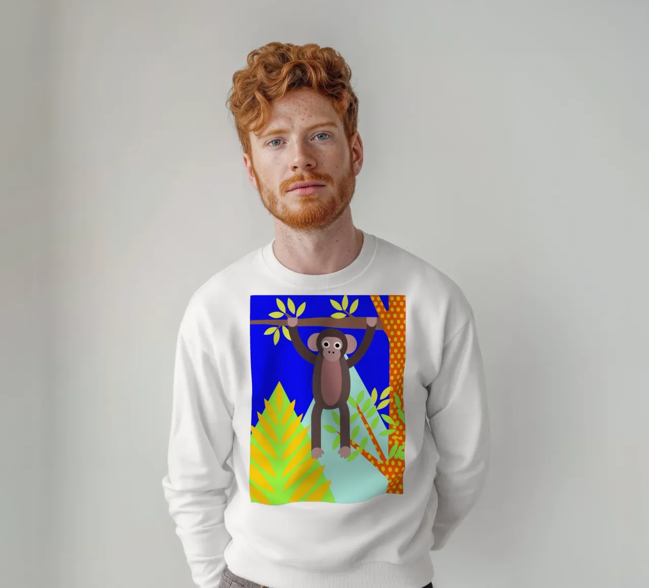 mono vector art ilustrtion sudadera de kamilaze