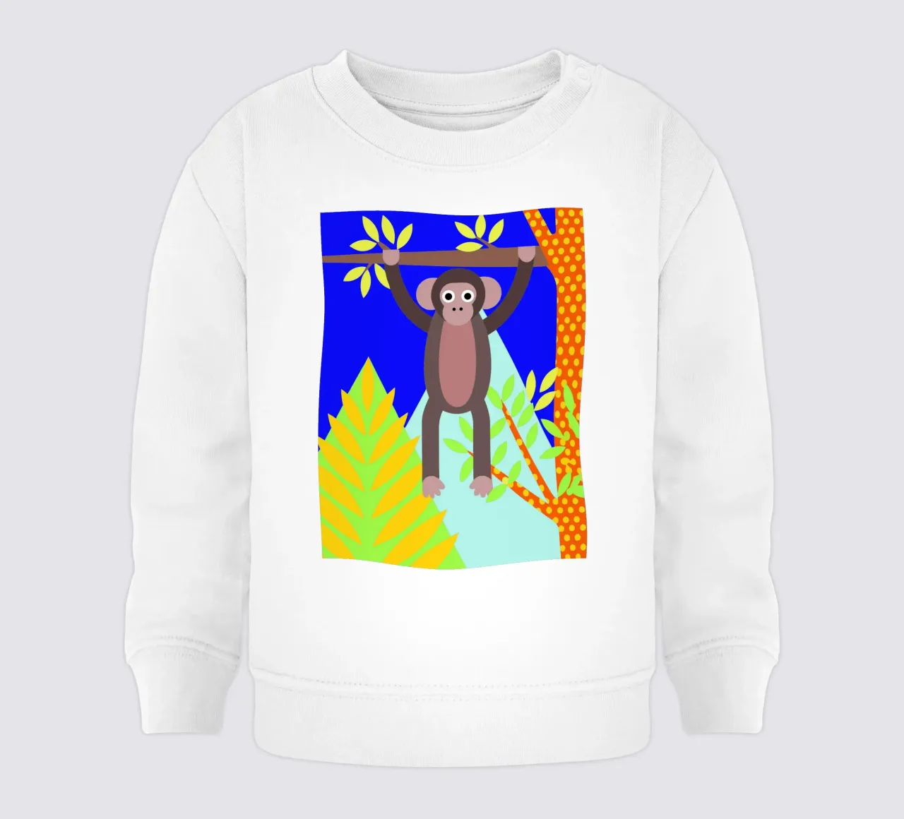 mono vector art ilustrtion sudadera de bebé de kamilaze