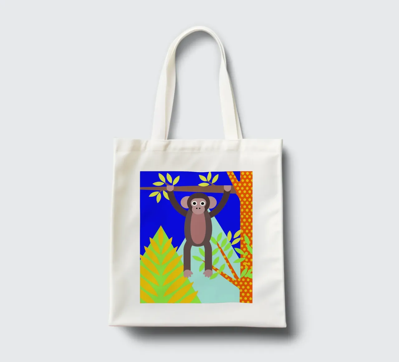 affen vektor kunst illustration Jutebeutel von kamilaze