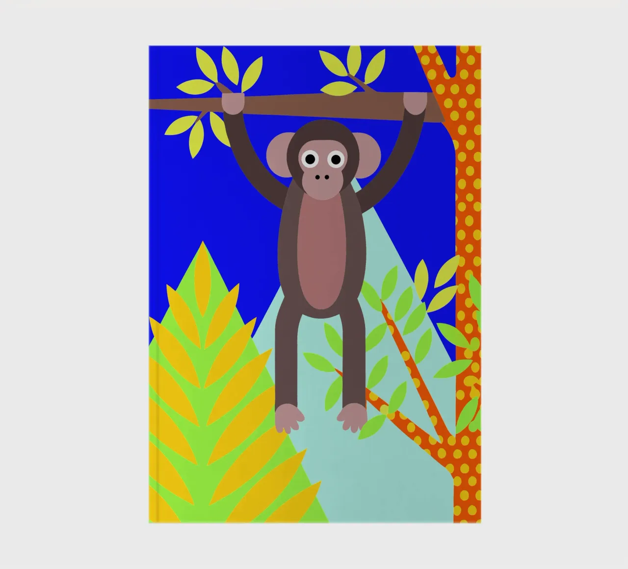 monkey vector art ilustrtion notebook by kamilaze