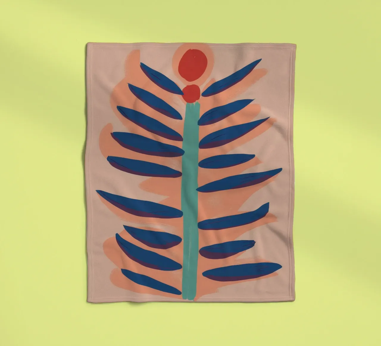Terracotta Botanical Ascent coperta in pile da Stone Patina
