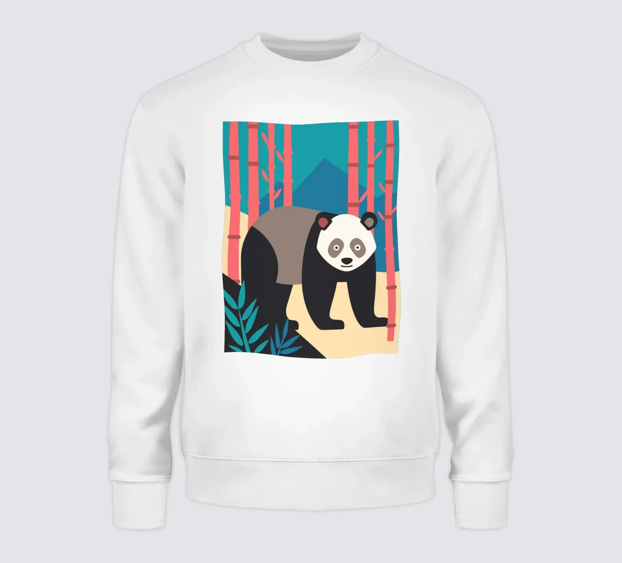 immaginazione vettoriale dei panda felpa da kamilaze