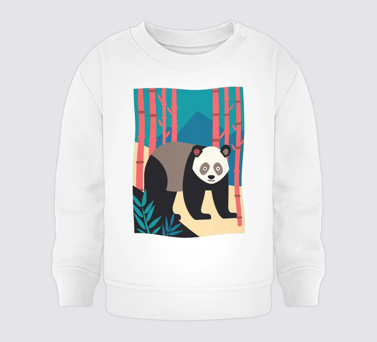 pandas vector imaginación sudadera de bebé de kamilaze