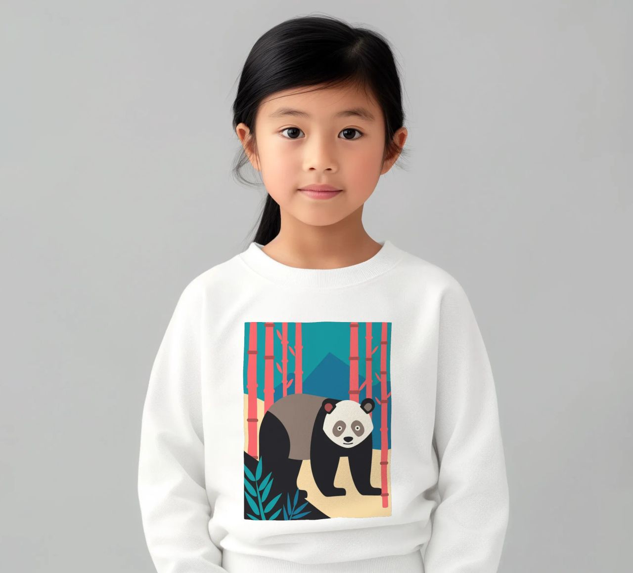 pandas vector imaginación sudadera para niño de kamilaze