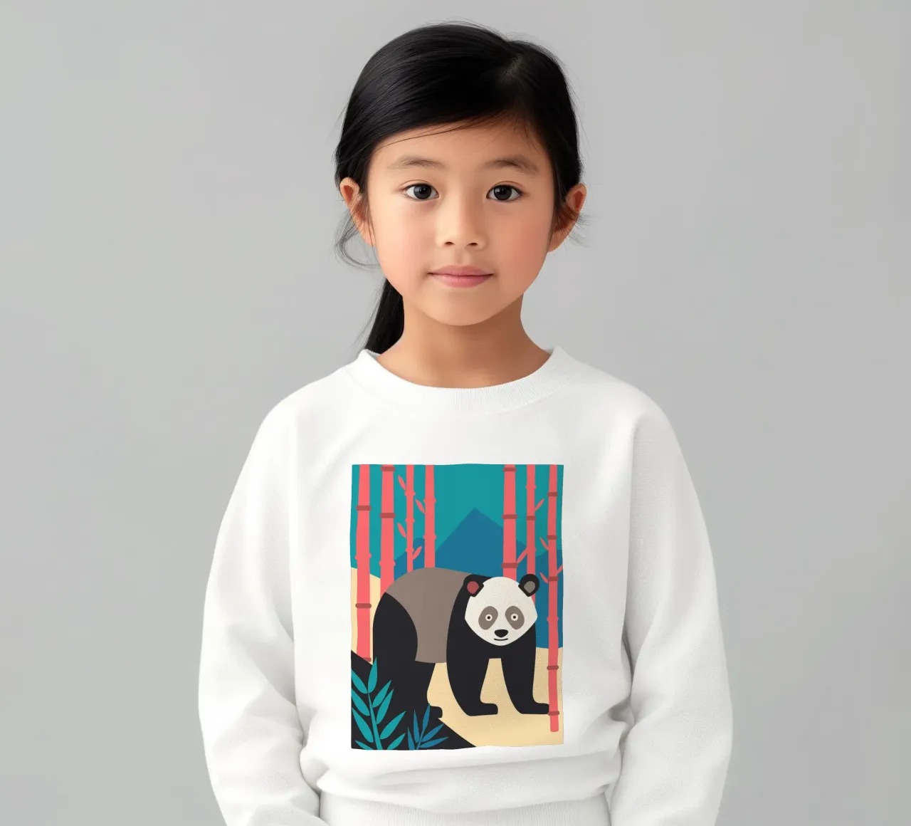 pandas vektor imagination Kinder Sweatshirt von kamilaze