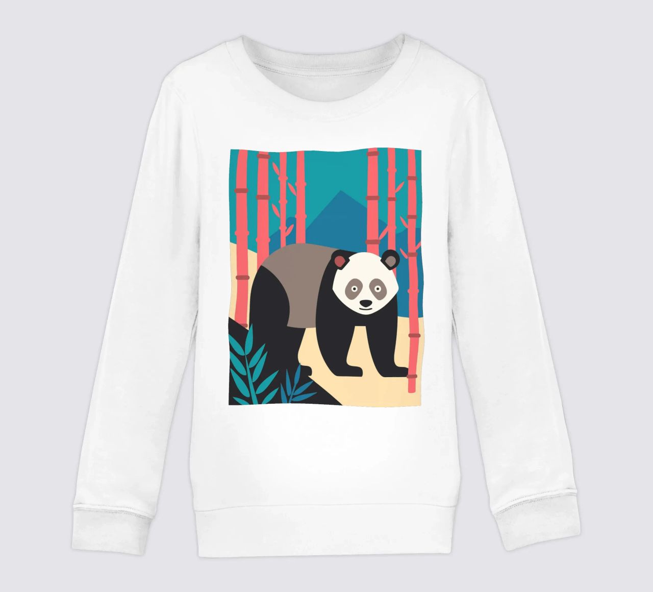 pandas vector imaginación sudadera para niño de kamilaze