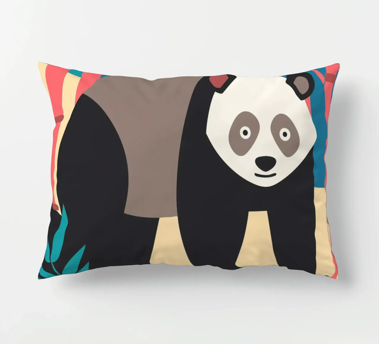 pandas vector imagination decorative cushion by kamilaze