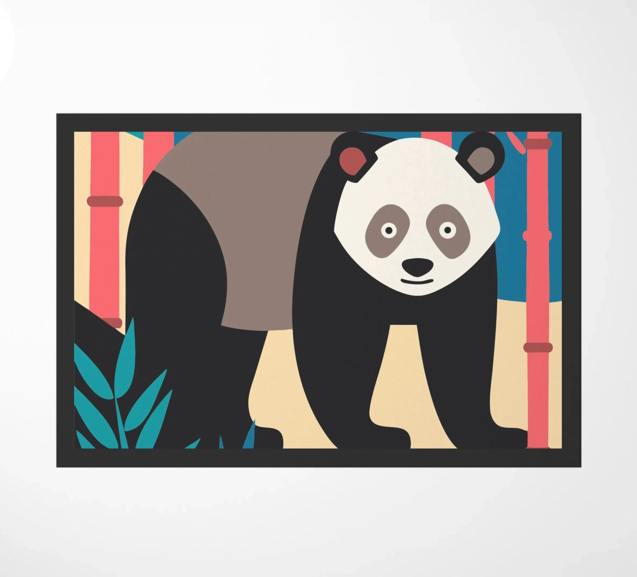 pandas vector imaginación felpudo de kamilaze