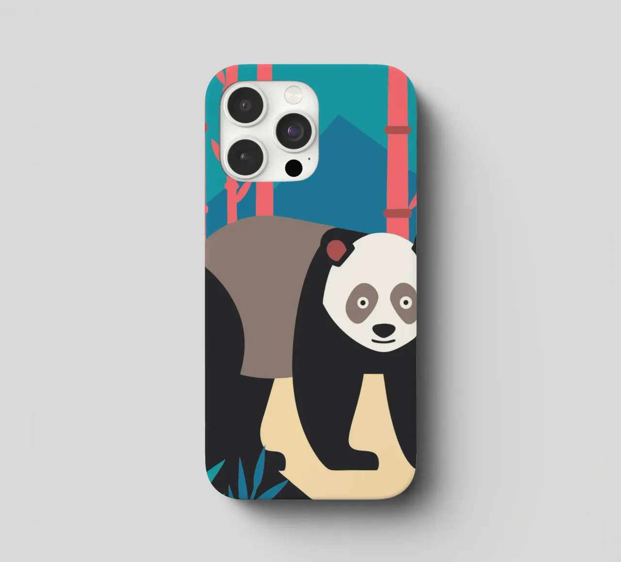 pandas vector imagination iphone case by kamilaze