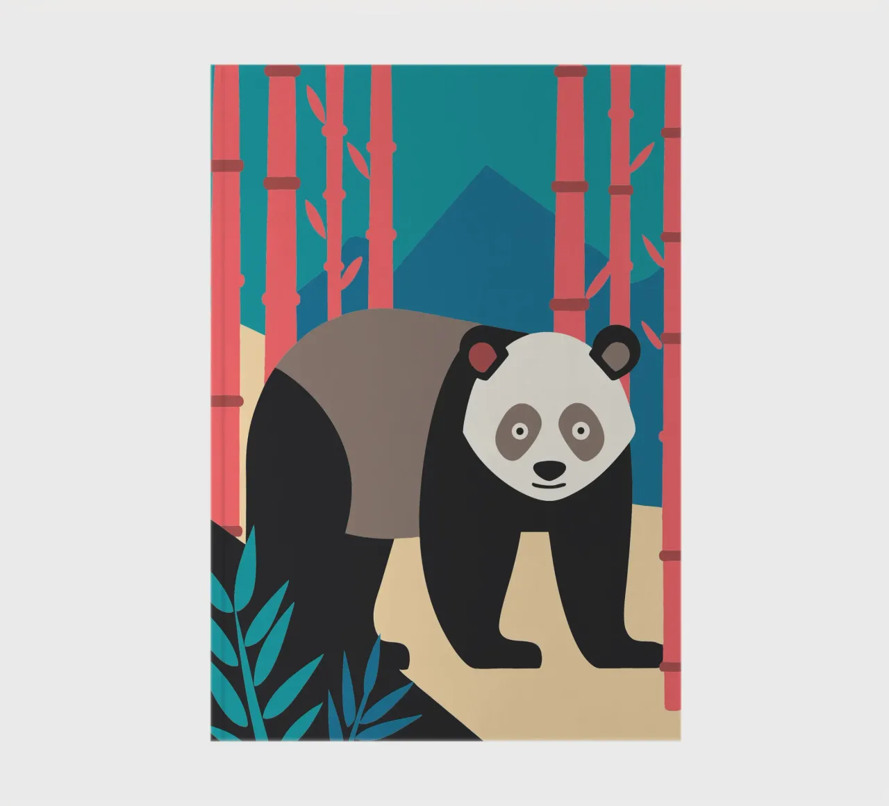 pandas vektor imagination Notizbuch von kamilaze