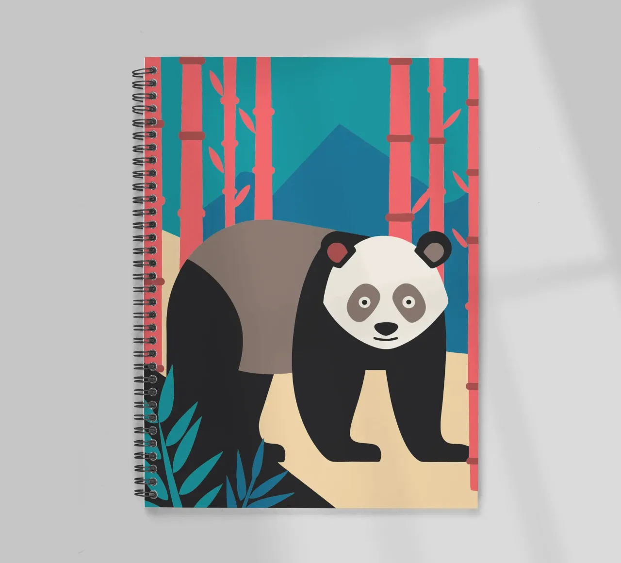 pandas vector imagination spiral notebook by kamilaze