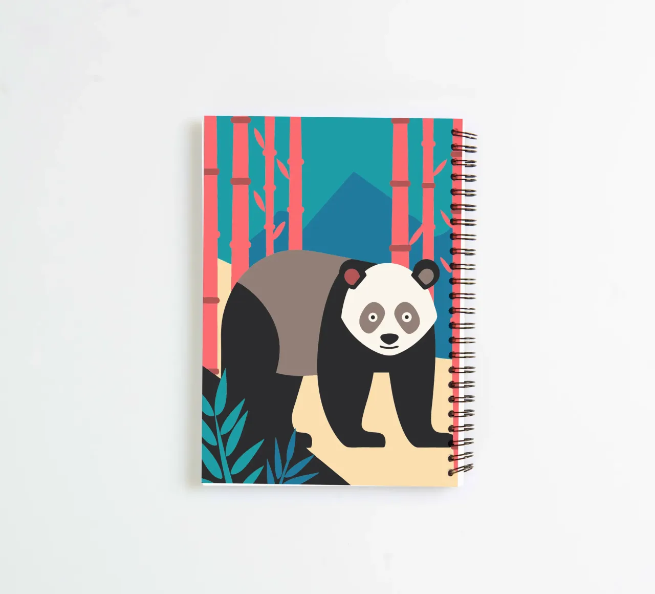pandas vector imagination spiral notebook by kamilaze