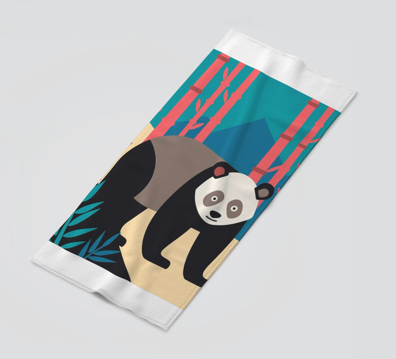 pandas vector imaginación toalla de playa de kamilaze