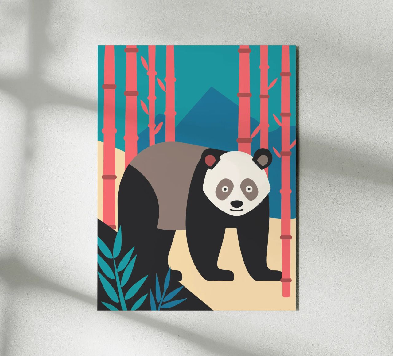 pandas vector imaginación aluminio dibond de kamilaze