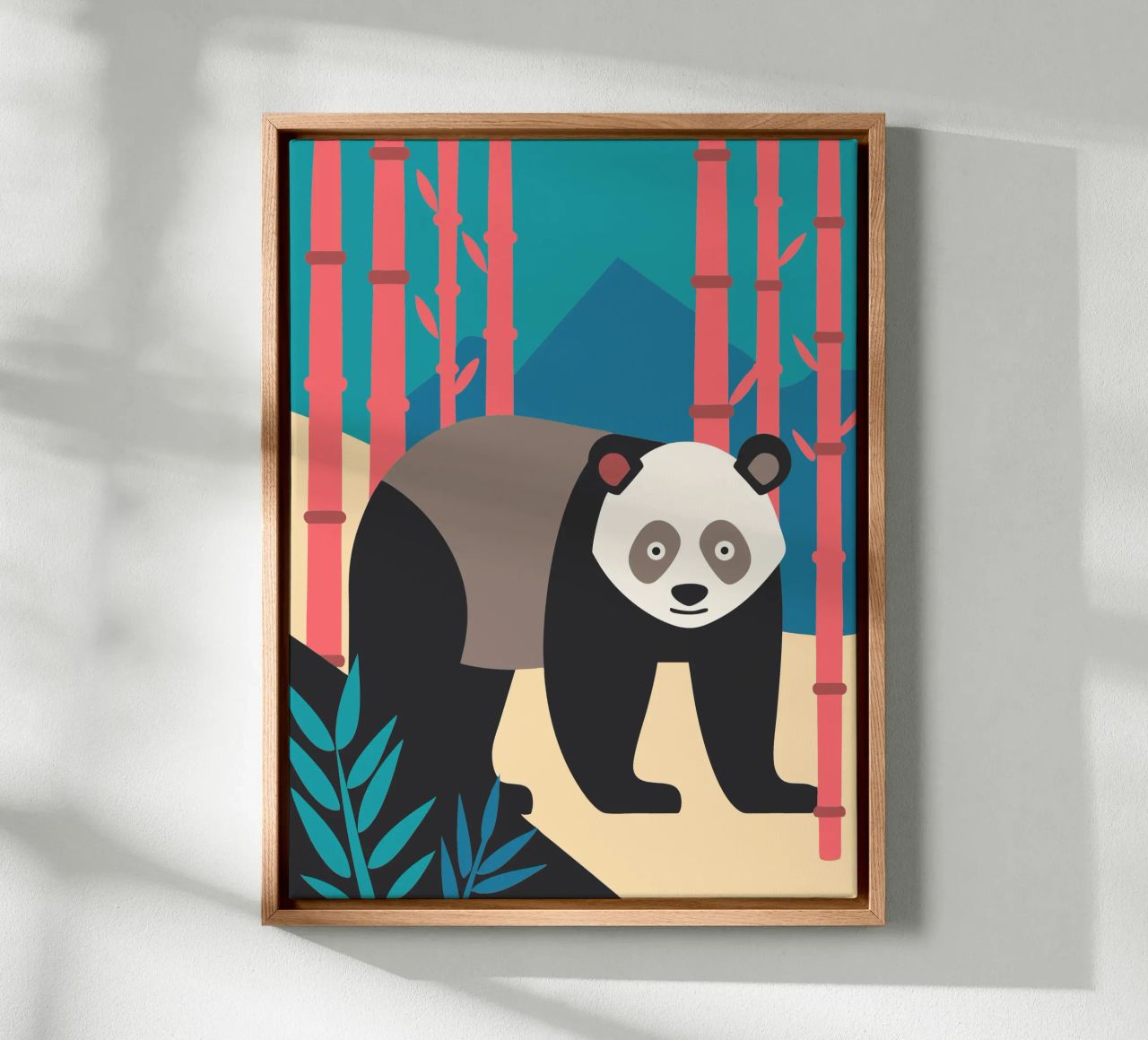 pandas vector imaginación lienzo de kamilaze