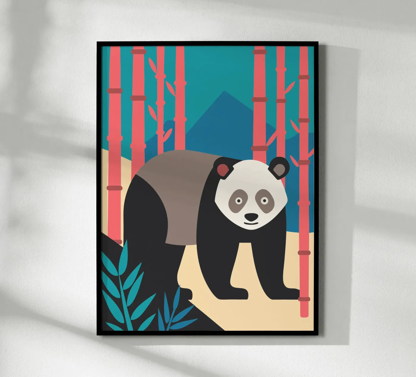 pandas vector imagination poster by kamilaze