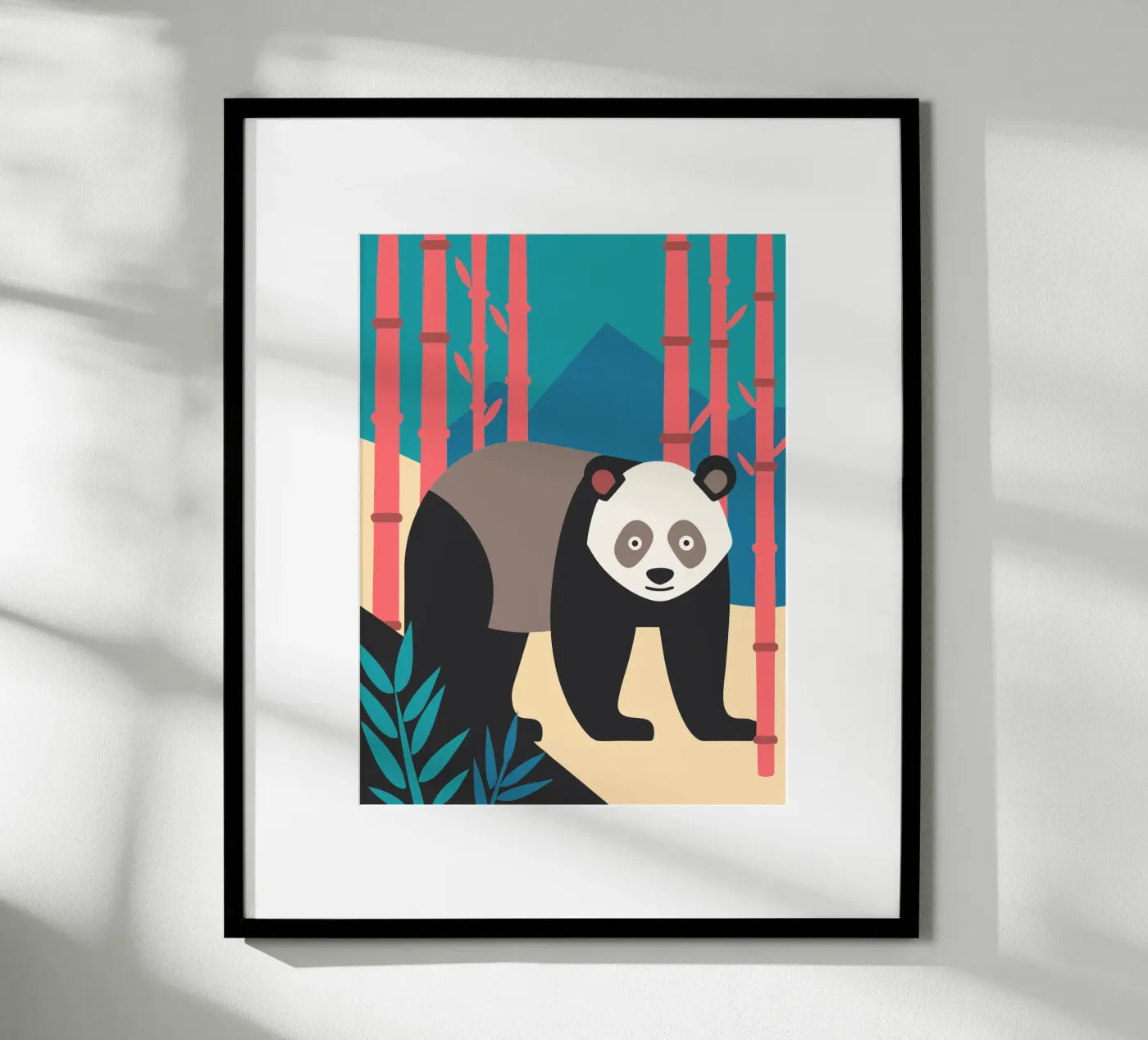 pandas vector imagination poster by kamilaze
